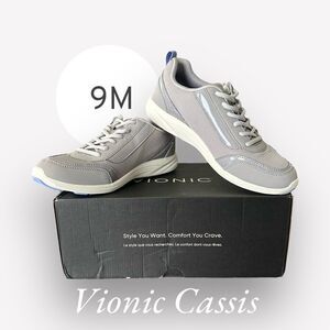 Vionic Cassis Light Grey Like New Women’s Supportive Active Shoes Sneakers 9M
